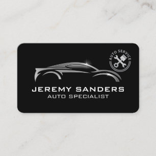 Cartão De Visita Logotipo de carro automático moderno Logotipo de