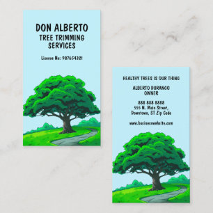 Cartão De Visita Logotipo de Carvalho   Serviços Personalizados de 