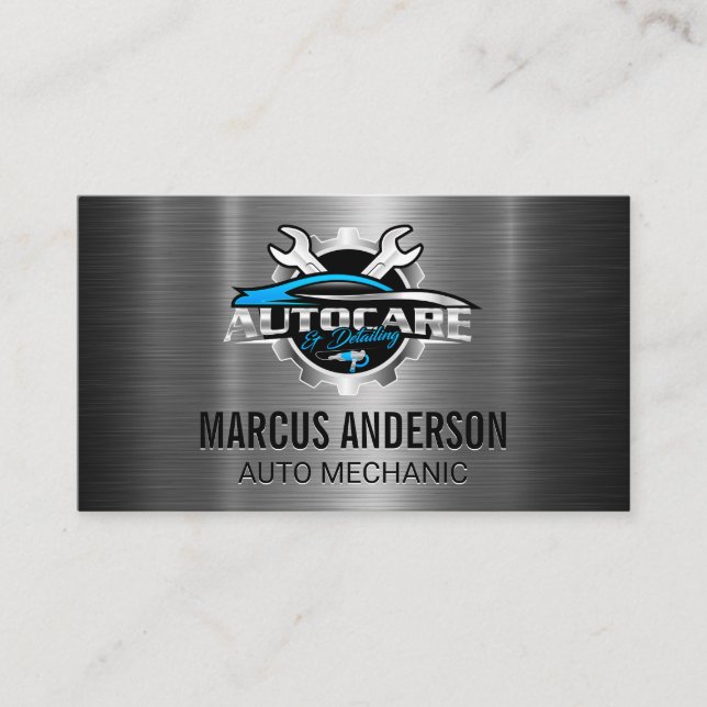 Cartão De Visita Logotipo de chave automática para automóveis | Pra (Frente)