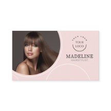 Logotipo de Código QR de Foto Rosa Corada Cabeleir