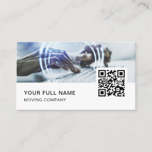 Cartão De Visita Logotipo de código QR do consultor de TI Mídia soc