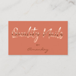 Cartão De Visita Logotipo de Código QR do Script QR do Quality Unha