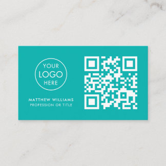 Cartão De Visita Logotipo de código QR profissional para enfermeiro