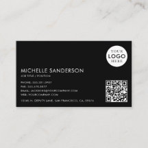 Logotipo de Código QR Profissional Simples Minimal