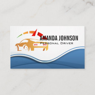 Cartão De Visita Logotipo de Condução Automática   Carro