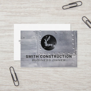 Cartão De Visita Logotipo de construção do soldador Enxovais De