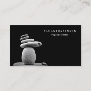 Cartão De Visita Logotipo de cor de água elegante Zen Yoga Healing 