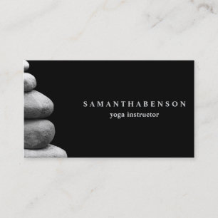 Cartão De Visita Logotipo de cor de água elegante Zen Yoga Healing 