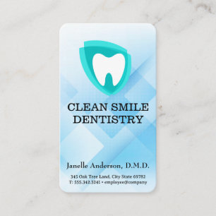 Cartão De Visita Logotipo de Dente Moderno Profissionais de Odont