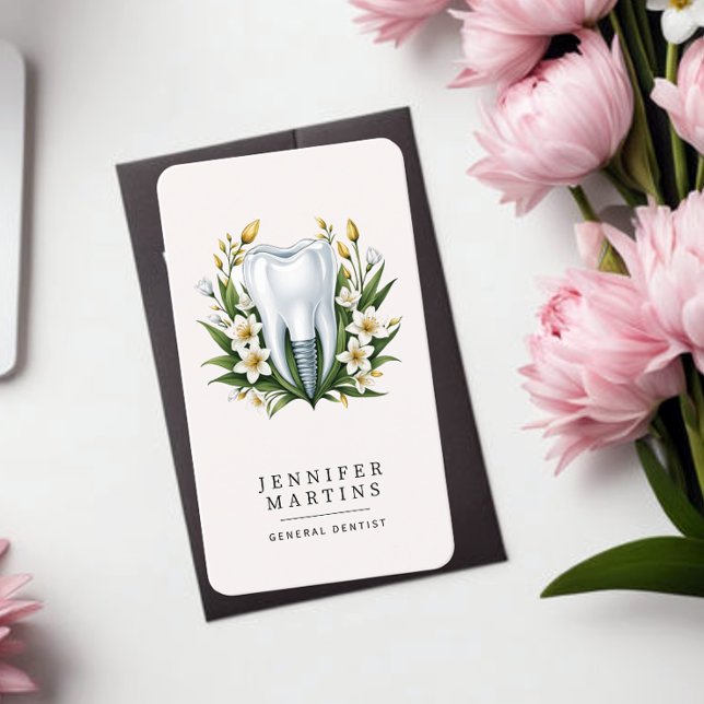 Cartão De Visita Logotipo de Dentista Moderno (Criador carregado)