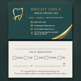 Cartão De Visita Logotipo de Dentista Moderno Consulta Odontológica
