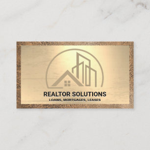 Cartão De Visita Logotipo de edifício doméstico e comercial   Cou