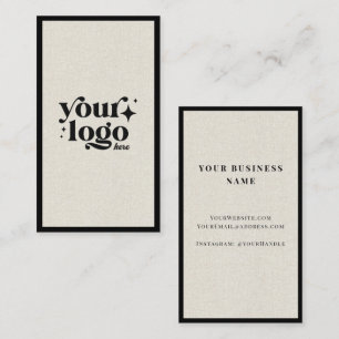 Cartão De Visita Logotipo de empresa de linhagem natural mínima do