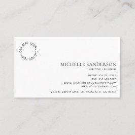 Cartão De Visita Logotipo de Empresa Minimalista Profissional Moder