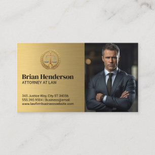 Cartão De Visita Logotipo de Escala de Justiça de Lei   Homem de Ne
