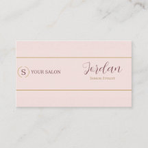 Logotipo de Estilista do Salão Blush Gold
