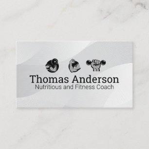 Cartão De Visita Logotipo de exercícios de malhação