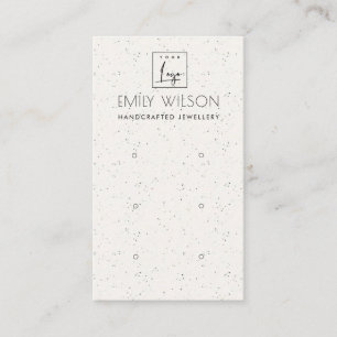 CARTÃO DE VISITA LOGOTIPO DE EXIBIÇÃO DE CERAMIA BRANCA TRÊS EXI