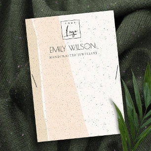 CARTÃO DE VISITA LOGOTIPO DE EXIBIÇÃO DO NECKLACE DE ONDAS CERÂM