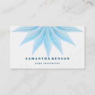 Cartão De Visita Logotipo de Flor de Lótus Elegante Yoga