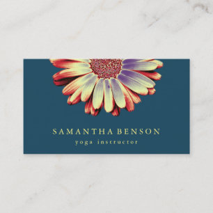 Cartão De Visita Logotipo de Flor de Lótus Elegante Yoga