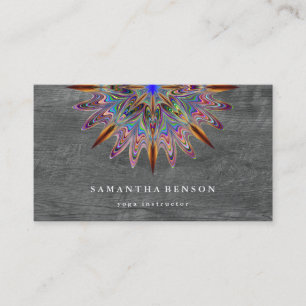 Cartão De Visita Logotipo de Flor de Lótus em Aquarela Elegante par