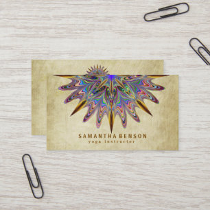 Cartão De Visita Logotipo de Flor de Lótus em Aquarela Elegante par