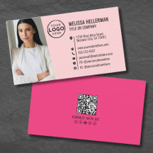 Logotipo de Foto Código QR Rosa Menina