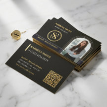 Logotipo de Foto de Arquitetura & Código QR Corret