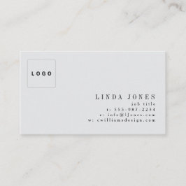 Cartão De Visita Logotipo de Foto Profissional Moderno Minimalista