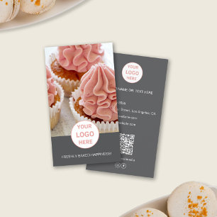 Cartão De Visita Logotipo de Fotografia Personalizado de Bakery Car