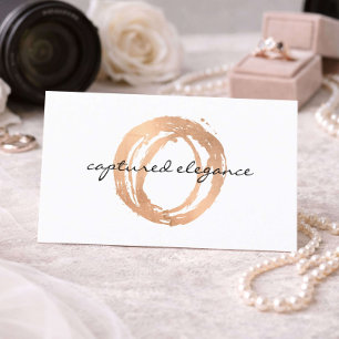 Cartão de Visita Logotipo de Fotógrafo de Casament