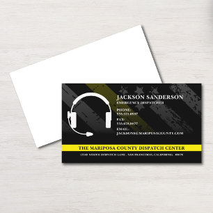 Cartão De Visita Logotipo de Funcionário dos Serviços de Emergência