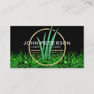 Cartão De Visita Logotipo de Grama Verde Paisagem Jardinagem de Jar