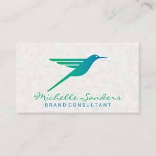 Cartão De Visita Logotipo de Hummingbird