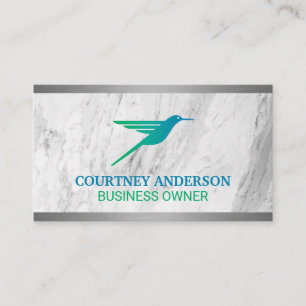 Cartão De Visita Logotipo de Hummingbird