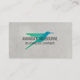 Cartão De Visita Logotipo de Hummingbird