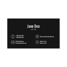 Logotipo de ícones clássicos de Black Business