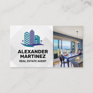Cartão De Visita Logotipo de Imóveis Costeiros Propriedades