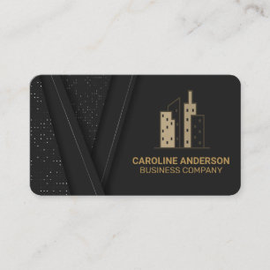 Cartão De Visita Logotipo de Imóveis de Edifício Moderno Luxo