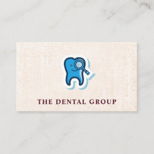 Cartão De Visita Logotipo de inspeção do dente cúbico Indústri