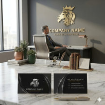 Logotipo de Leão Prata Elegante Profissional