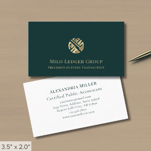 Cartão De Visita Logotipo de luxo elegante