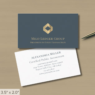 Cartão De Visita Logotipo de luxo elegante moderno