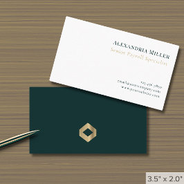 Cartão De Visita Logotipo de luxo minimalista moderno