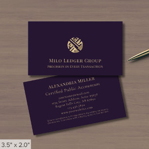 Cartão De Visita Logotipo de luxo moderno