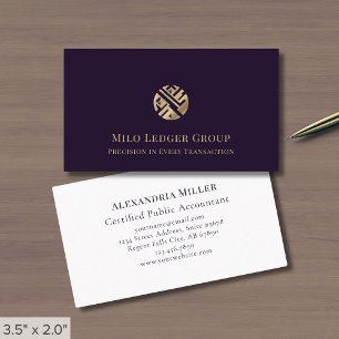 Cartão De Visita Logotipo de luxo moderno