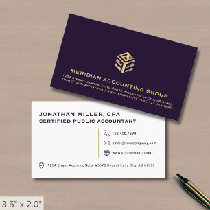 Cartão De Visita Logotipo de luxo profissional simples