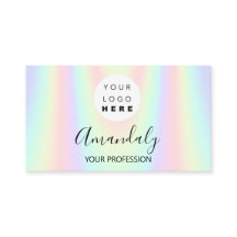 Logotipo de Maquiagem de unhas Hológrafo Sereia FB