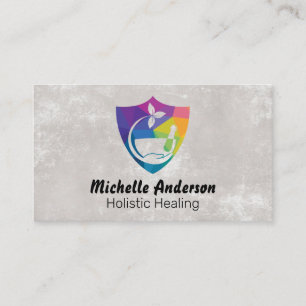 Cartão De Visita Logotipo de Medicina de Pestle Motar Logotipo ho